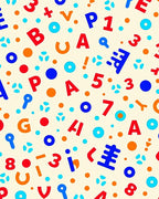 Playful Alphabet Number Scatter Rug