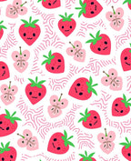 Sweet Strawberry Butterfly Garden Rug
