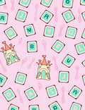 Whimsical Castle Alphabet Blocks Rug