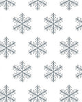 Winter Blue Snowflake Repeat Rug