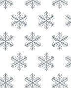 Winter Blue Snowflake Repeat Rug
