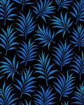 Deep Blue Tropical Foliage Rug