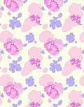 Pastel Pink Lavender Abstract Floral Rug