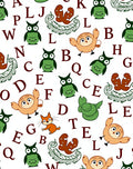 Whimsical Owl And Alphabet Friends Rug
