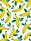 Yellow Banana Leaf Repeating Pattern Rug