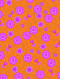 Vibrant Fuchsia Floral Garden Rug