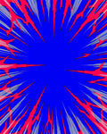 Explosive Crimson Radial Burst Rug