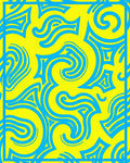 Vivid Yellow Electric Swirls Rug