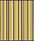Golden Navy Vertical Stripe Rug