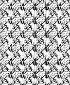 Mono Black Bold Graphic Repeat Rug