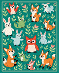 Whimsical Forest Friends Colorful Creatures Rug