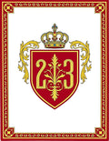 Crimson Gold Regal Crest Rug