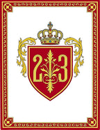 Crimson Gold Regal Crest Rug