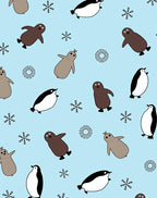 Arctic Friends Penguin Snowflakes Rug