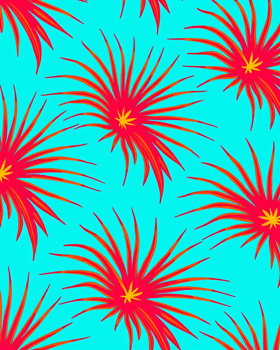 Vibrant Sunburst Floral Accent Rug