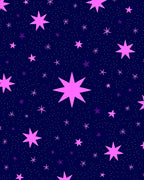 Galactic Pink Starry Night Rug
