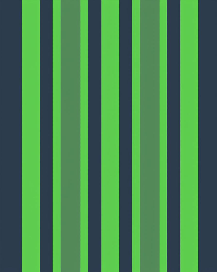 Vertical Stripes In Green Teal Rug