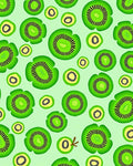 Fresh Green Kiwi Slices Repeat Rug