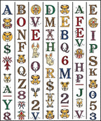 Whimsical Alphabet Creatures And Symbols Rug