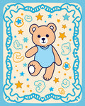 Cute Teddy Bear Starry Dreams Rug