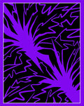 Vibrant Purple Jagged Explosion Rug