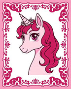 Pink Unicorn Flower Crown Beauty Rug