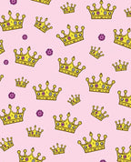 Golden Crown Pink Floral Repeat Rug