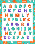 Colorful Alphabet Letters Playful Arrangement Rug