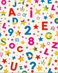Retro Alphabet and Stars Scatter Rug