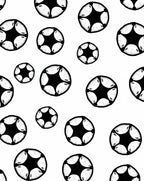 Black and White Starburst Scatter Rug