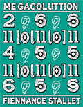 Bold Retro Numbers Repeating Graphicb Rug