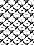 Monochromatic Abstract Angular Cascade Rug
