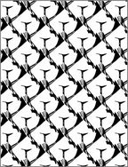 Monochromatic Abstract Angular Cascade Rug
