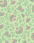 Pale Pink Floral Branch Garden Accent Rug
