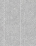 Black White Geometric Labyrinth Textured Rug