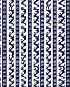 Navy White Abstract Stripe Rug