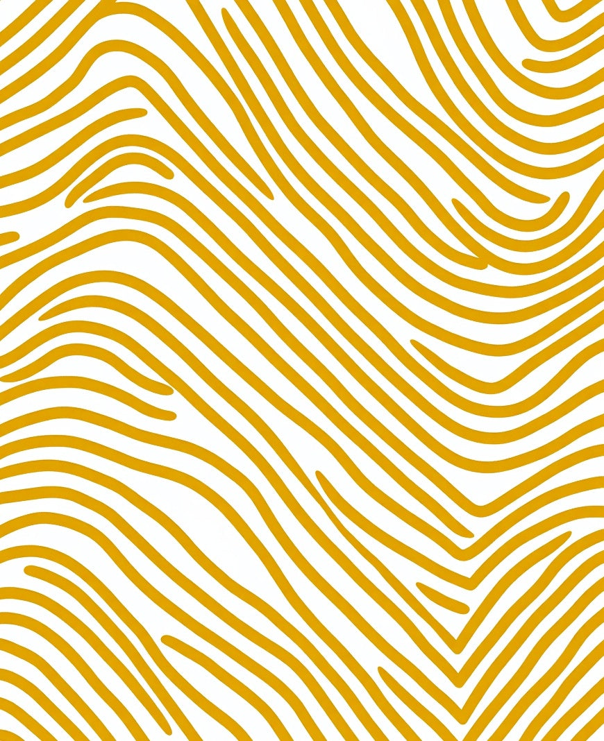 Golden Wavy Stripes Rug