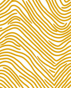 Golden Wavy Stripes Rug