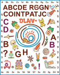 Playful Alphabet Animals and Objects Rug