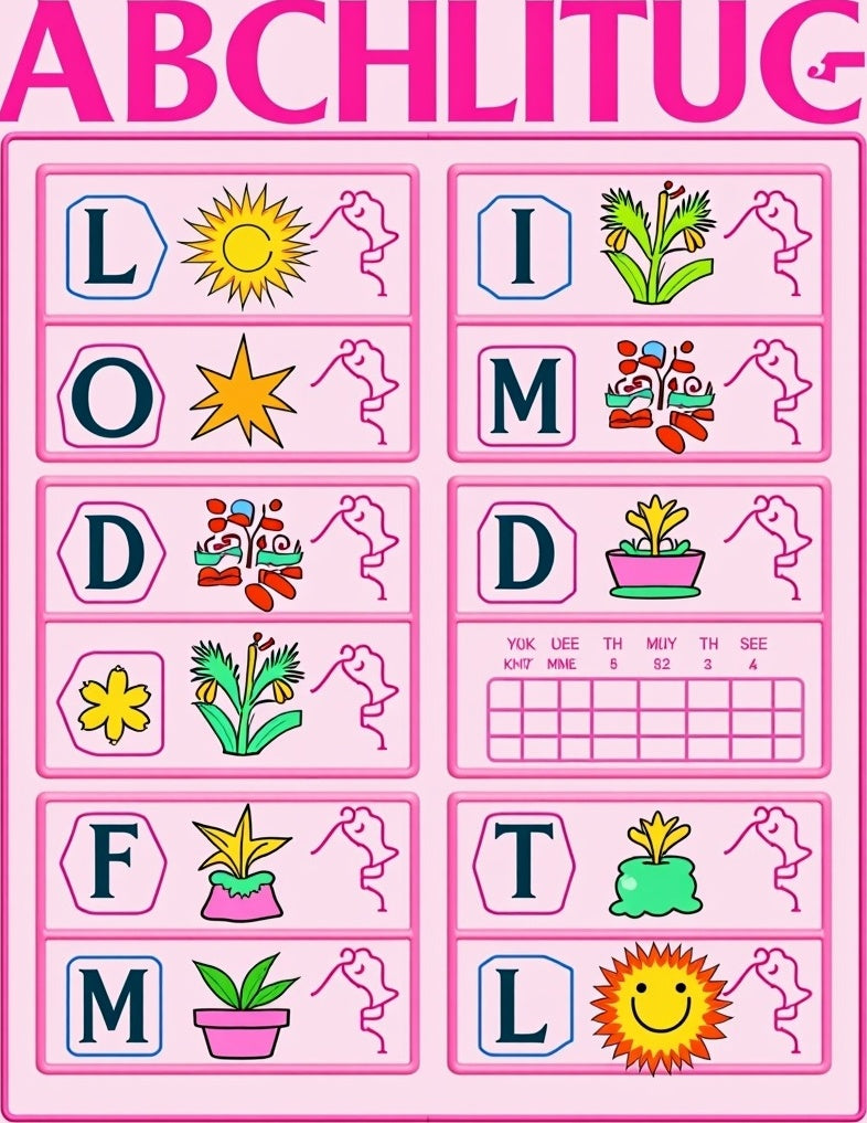 Pink Floral Sun Potted Plant Layout Rug