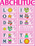 Pink Floral Sun Potted Plant Layout Rug