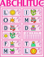 Pink Floral Sun Potted Plant Layout Rug