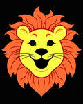 Cheerful Yellow Lion Orange Mane Rug