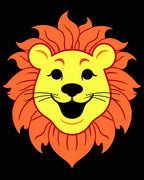Cheerful Yellow Lion Orange Mane Rug