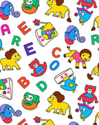 Playful Animals and Alphabet Whimsy Rug