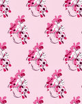Pink Floral Sprig Arrangement Rug