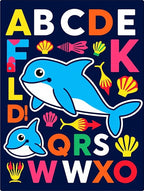 Playful Dolphin Alphabet Marine Life Rug
