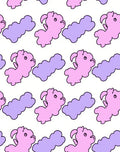Pink Purple Cloud Animal Repeat Rug