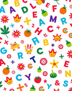 Alphabet Garden Whimsical Toy Collage Rug