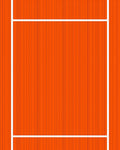 Vibrant Orange Vertical Stripe Rug